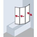 Kermi V2FW3037141PK Faltwand Vario 2000 FW3 0370x