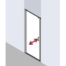 Kermi LI1WL075181PK Pendeltür Liga 1WL 0750x