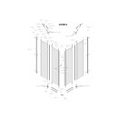 Kermi I2EOL075201YK Eck-Halbteil links Ibiza 2000 EOL 0750x