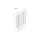 Kermi I2TBD070181PK Seitenwand Ibiza 2000 TBD 0700x