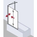 Kermi LI2PR10015VPK Faltwand Liga 2PR 1000x