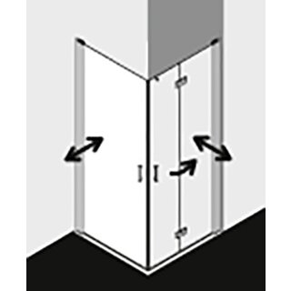 Kermi DI1EL07518VAK Eck-Halbteil links DIGA 1EL 0750x