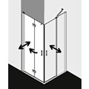 Kermi DI2CL07018VAK Eck-Halbteil links Diga 2CL 0700x