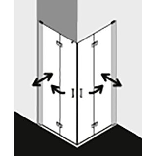 Kermi DI2CL07018VYK Eck-Halbteil links Diga 2CL 0700x