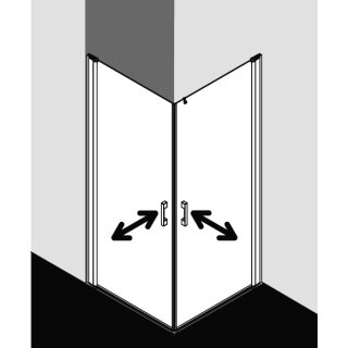 Kermi PE1ER08018VAK Eck-Halbteil rechts Pega 1ER 0800x