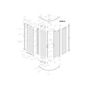 Kermi I2R48080182PK Viertelkreis Ibiza 2000 R48 0800x