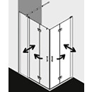 Kermi DI2CL07020VPK Eck-Halbteil links Diga 2CL 0700x