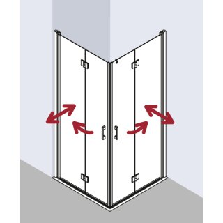 Kermi LI2CL10320VPK Eck-Halbteil links Liga 2CL 1030x