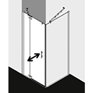 Kermi FX1WL10018VYK Pendeltür Filia XP 1WL 1000x