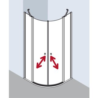 Kermi I2O20V41172AK Viertelkreis Ibiza 2000 O20 V41 x