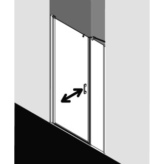 Kermi LI1OR12520VPK Pendeltür LIGA 1OR 1250x