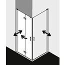 Kermi DI2CL12318VAK Eck-Halbteil links Diga 2CL 1230x