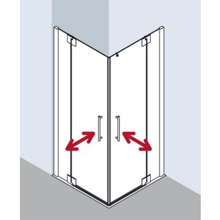 Kermi PXEPR090201UK Eck-Halbteil rechts Pasa XP EPR 0900x