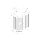 Kermi I2S3LV21201AK Viertelkreis Ibiza 2000 S3L V21 x