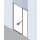 Kermi I2SOR140201AK Porte battante Ibiza 2000 SOR 1400x