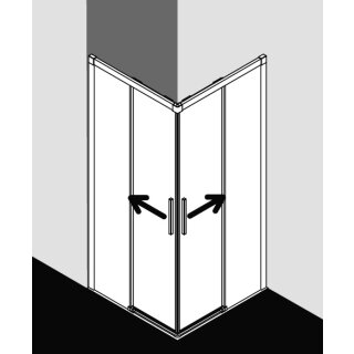 Kermi NIC2R14318VPK Eck-Halbteil rechts Nica C2R 1430x