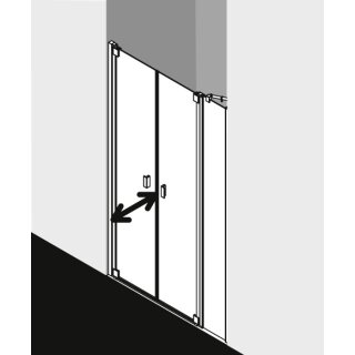 Kermi RAPFR140181YK Pendeltür RAYA PFR 1400x