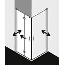 Kermi DI2CL14320VAK Eck-Halbteil links Diga 2CL 1430x