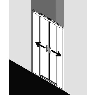 Kermi PED4B20018VPK Gleittür Pega D4B 2000x