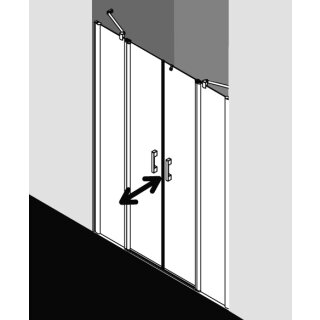 Kermi PEPTF14320VZK Pendeltür Pega PTF 1430x