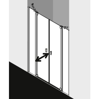 Kermi RAPTF143201PK Pendeltür Raya PTF 1430x