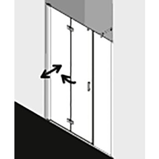 Kermi DI2OL18020VUK Pendel-Falttür DIGA 2OL 1800x