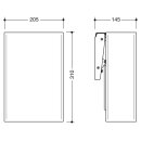 HEWI Litter bin, wall mounted, grind