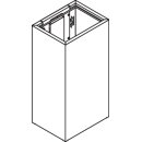 HEWI paper waste bin 25l,without lid,stainless steel