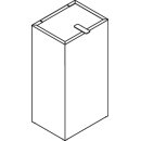 HEWI waste paper bin 25 l Stainless steel, with lid