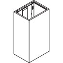 HEWI paper waste bin 60 l Stainless steel, without lid