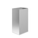 HEWI waste paper bin 60 l, with lid, stainless steel