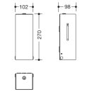HEWI SENSORIC foam soap- dispenser, stainless steel
