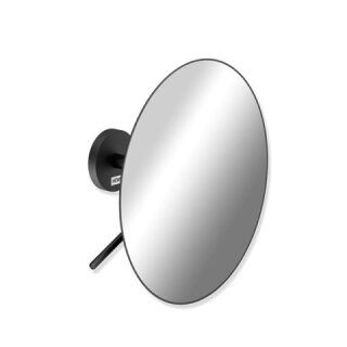 Miroir cosmétique HEWI noir mat grossissement x3, montage mural