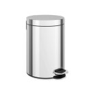 HEWI waste bin, 5 l, soft close stainless steel mirror polished