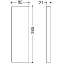 Plaque de montage HEWI avec cache