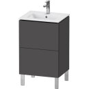 DURAVIT LC667104949 WTU L-Cube bodenstehend, 2 Auszüge