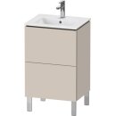DURAVIT LC667109191 WTU L-Cube bodenstehend, 2 Auszüge