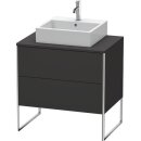 DURAVIT XS492008080 WT-Unterbau XSquare, 2 SK, bodenst.