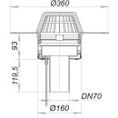 Dallmer 621603 Dachablauf 62 H FPO-PP,