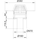 Dallmer 621641 Dachablauf 62 FPO-PP, DN 70