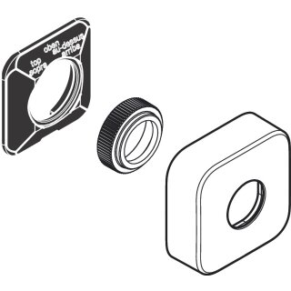 HANSGROHE 93518000 Rosette Ecostat E Thermostat Aufputz