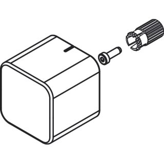 HANSGROHE 93521000 Griff ohne Taste Ecostat E Aufputz