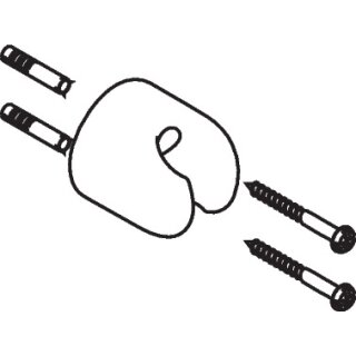 HANSGROHE 96532000 Handbrausenhalter Pharo B-Paneel