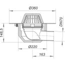 Dallmer 641007 Dachablauf 64 FPO, DN 70