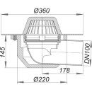 Dallmer 641014 Dachablauf 64 FPO-PP,