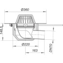 Dallmer 641021 Dachablauf 64 H FPO-PP,