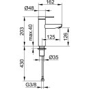 KEUCO 53902070102 EHM-WT-Mischer 130 Plan blue 53902