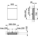 KEUCO 800100060000000 Royal Modular 2.0 SPS, unbel. 80010,