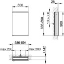 KEUCO 800100061100000 Royal Modular 2.0 SPS, unbel. 80010,