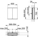 KEUCO 800200060100300 Royal Modular 2.0 SPS, unbel. 80020,